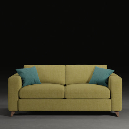 JUNIPER - 2 Seater Couch in Linen Finish | Yellow Colour