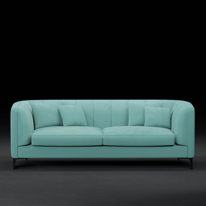 JASMINE - 2 Seater XL Couch in Velvet Finish | Blue Color
