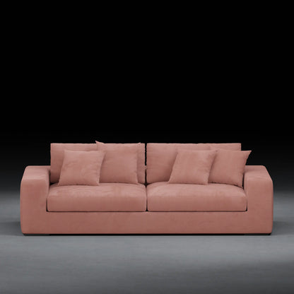 IVY - XL 2 Seater Couch in Linen Finish | Pink Color