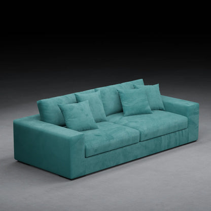 IVY - XL 2 Seater Couch in Linen Finish | Aqua Green Color