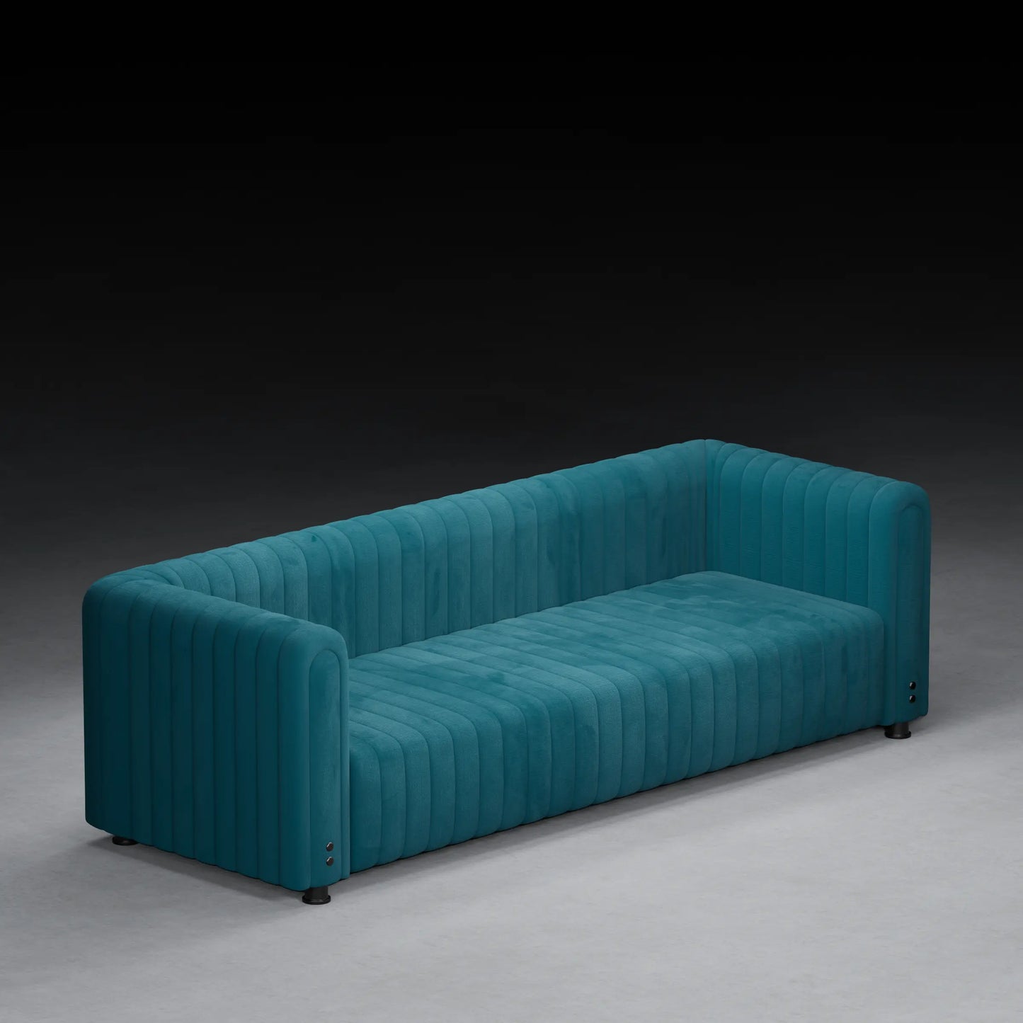 FIG  - XL 3 Seater Couch in Linen Finish | Blue Color