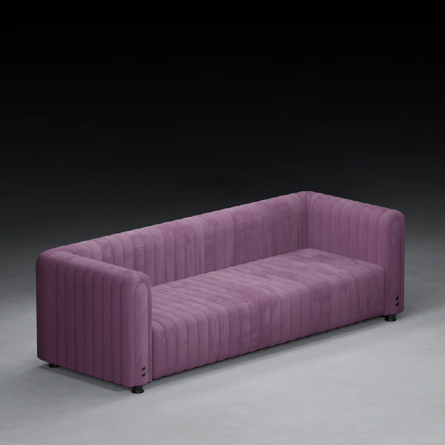 FIG  - XL 3 Seater Couch in Linen Finish | Violet Color