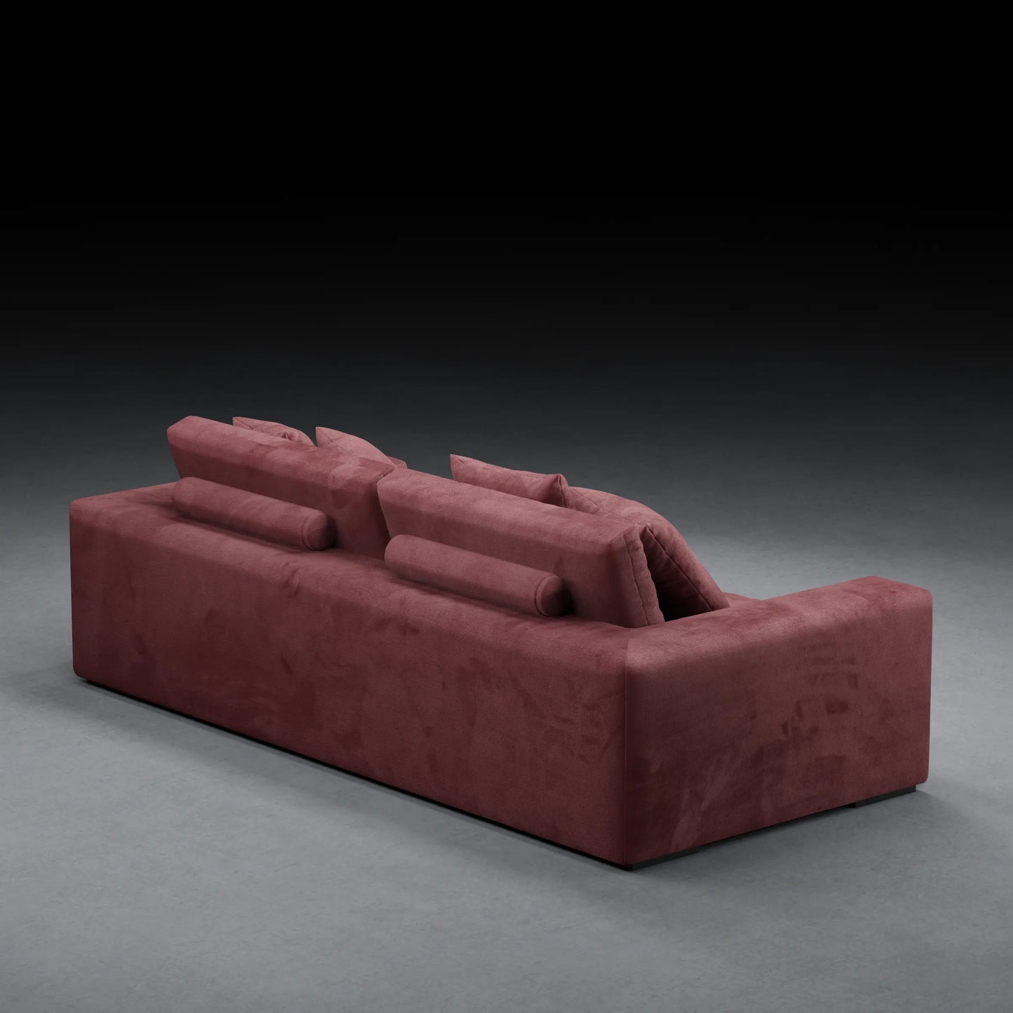 IVY - XL 2 Seater Couch in Velvet Finish | Maroon Color