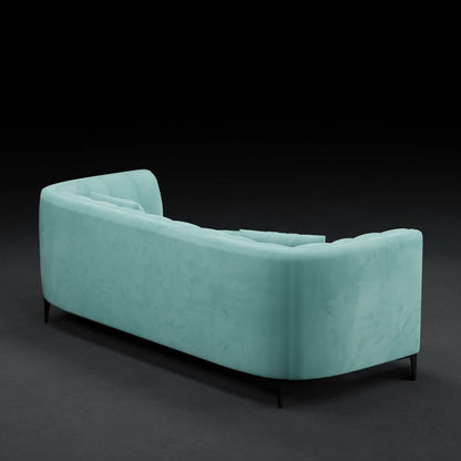 JASMINE - 2 Seater XL Couch in Velvet Finish | Blue Color