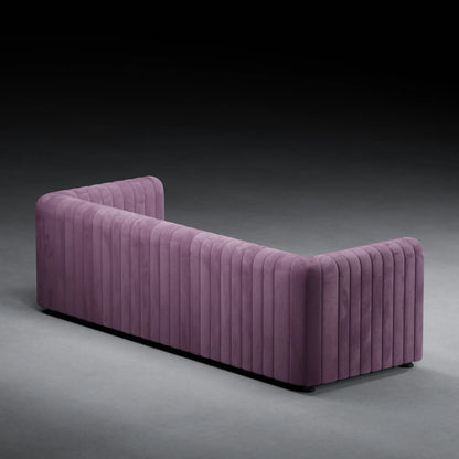 FIG  - XL 3 Seater Couch in Linen Finish | Violet Color