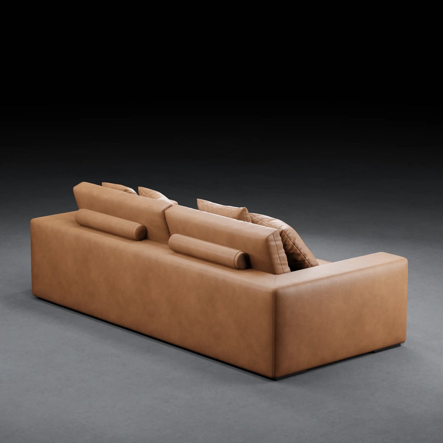IVY - XL 2 Seater Couch in Leather Finish | Tan Color
