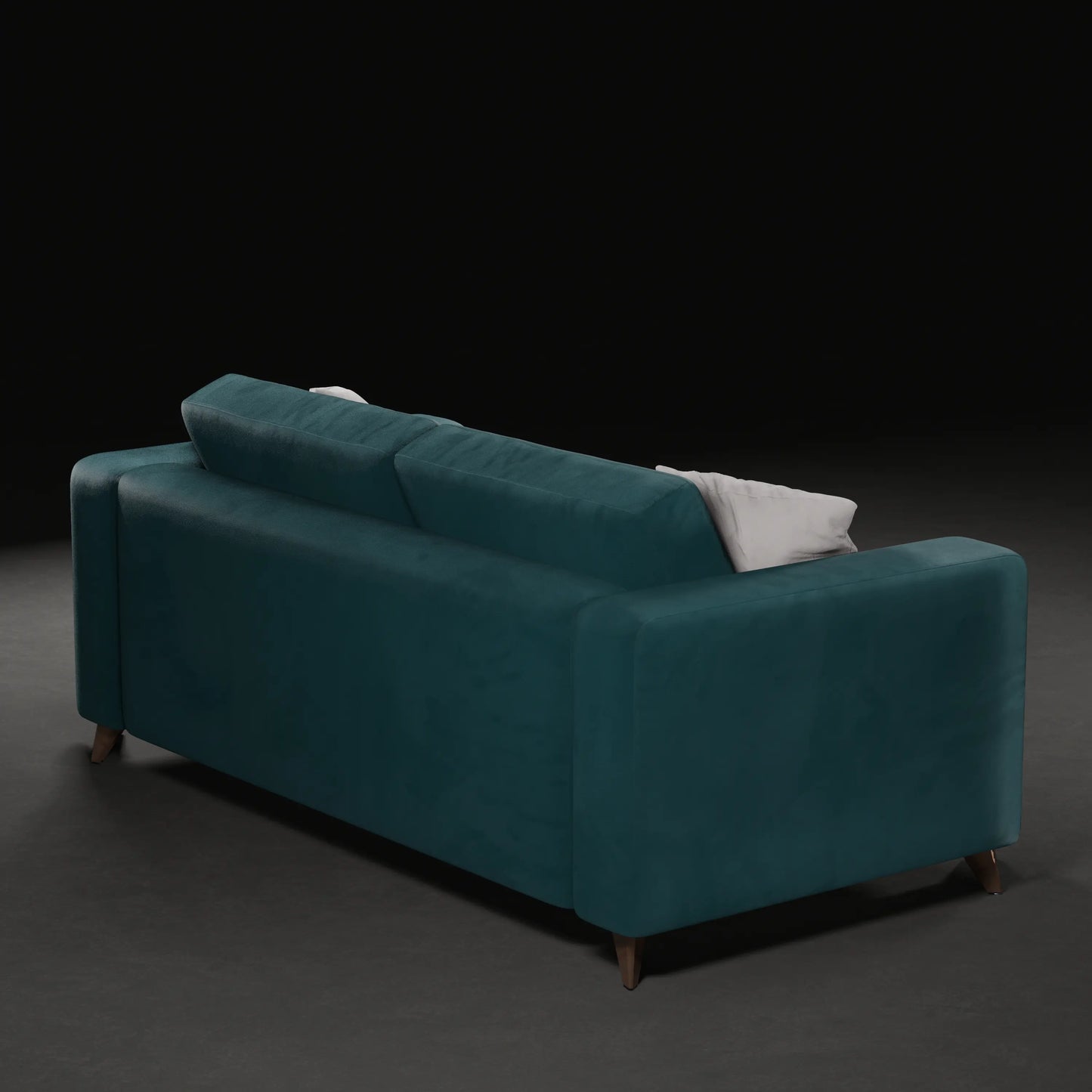 JUNIPER - 2 Seater Couch in Velvet Finish | Teal colour